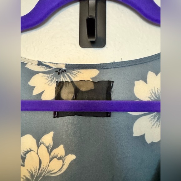 Reformation Oyster Wrap Dress Mini Frederica Blue White Floral Size Large - Picture 6 of 7